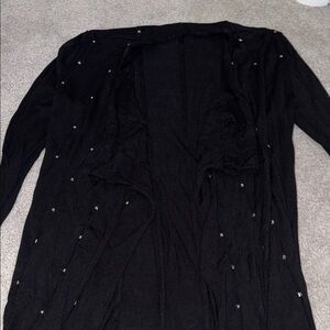 Belldini Black Cardigan with Subtle Embellishments